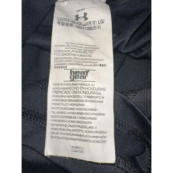 Under Armour Men’s Large 1/4 Zip Pull Over Lightweight Black Burnt Orange - Picture 8 of 8